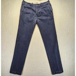 Abercrombie & Fitch Chino Pants Mens 32x34 Blue Cotton Casual Classic (32x32)